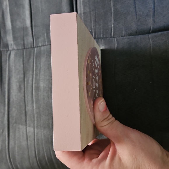 Happy Spring Mauve Pink Yellow Orange Designed Egg Wooden Sign - Picture 5 of 8